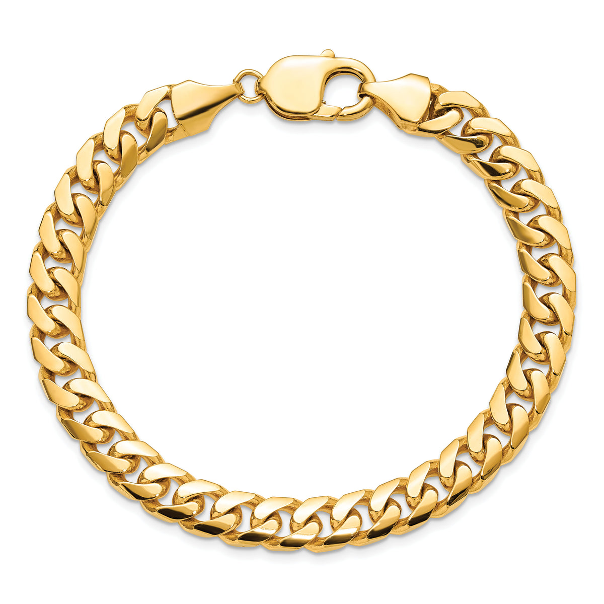 14k 8mm Solid Miami Cuban Chain-DCU250-8.5