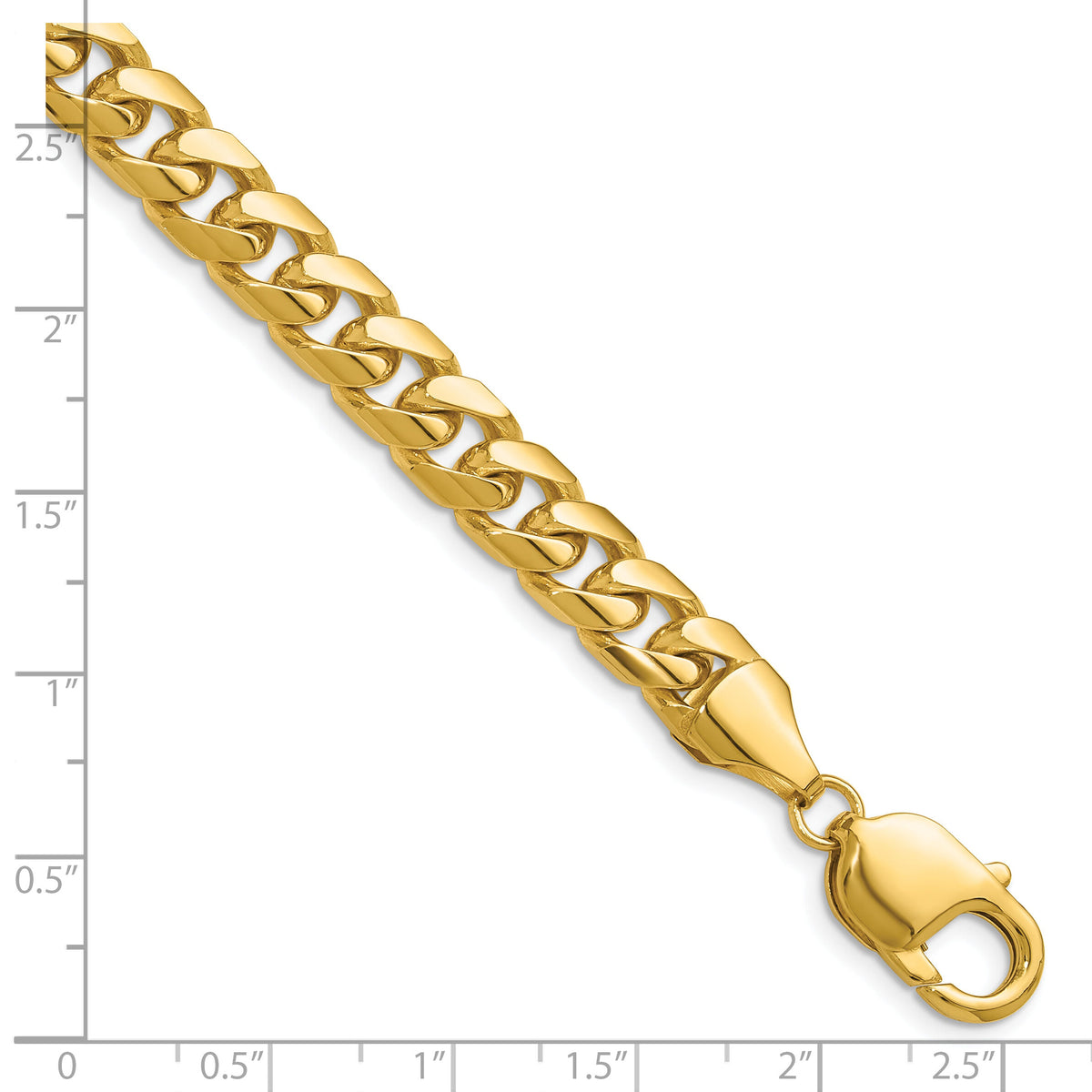 14k 8mm Solid Miami Cuban Chain-DCU250-9