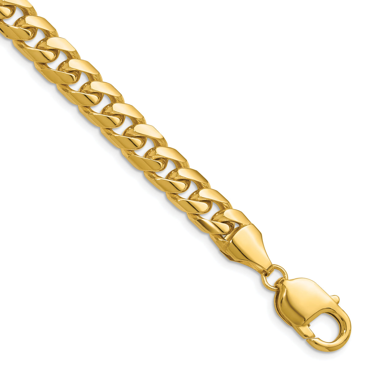 14k 8mm Solid Miami Cuban Chain-DCU250-8.5