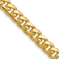 14k 8mm Solid Miami Cuban Chain-DCU250-30
