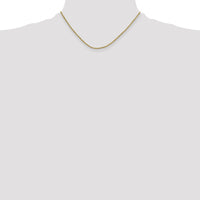 14k 2mm Semi-solid D/C Rope Chain-DH014-16