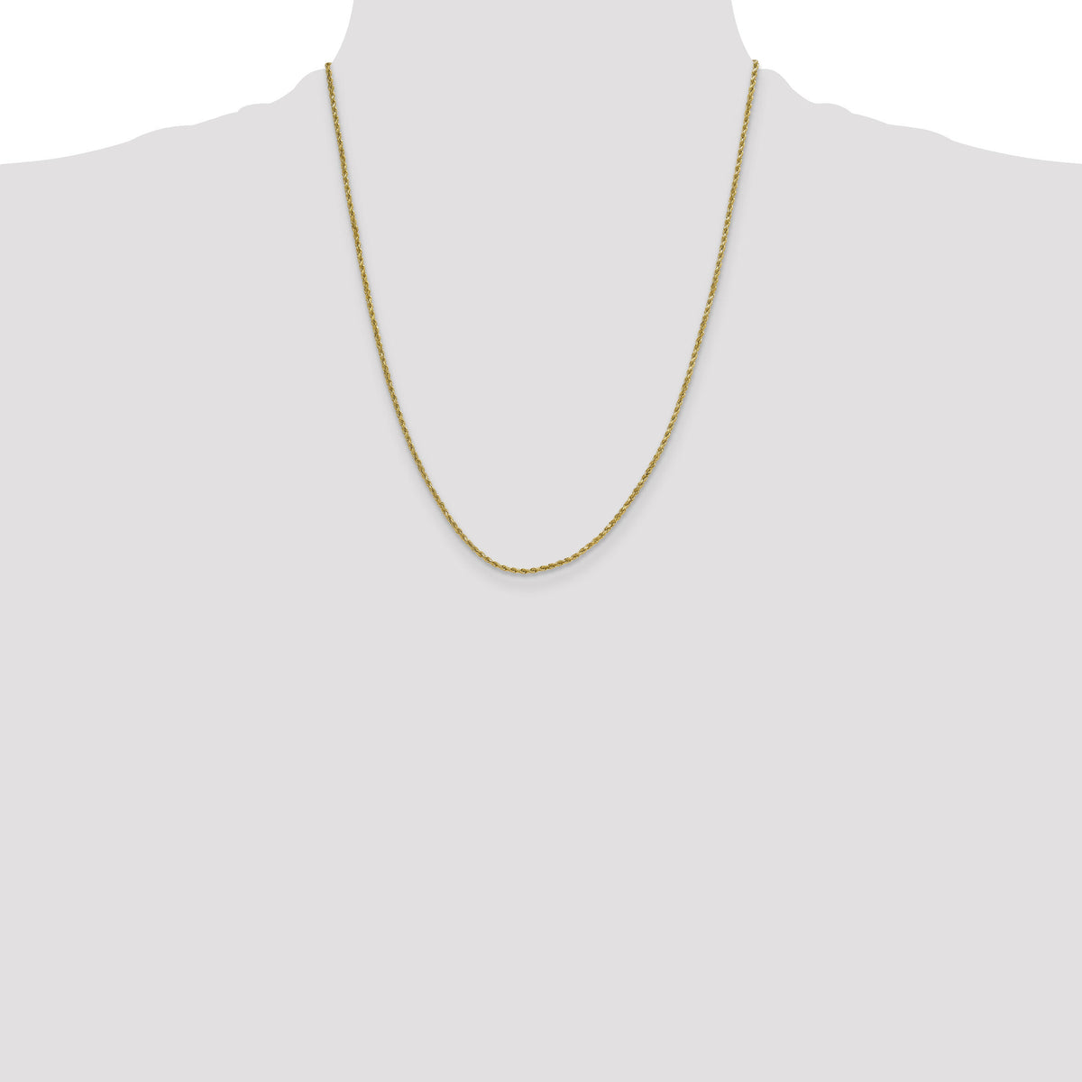 14k 2mm Semi-solid D/C Rope Chain-DH014-22