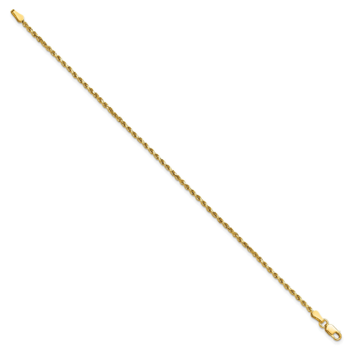 14k 2mm Semi-solid D/C Rope Chain-DH014-8