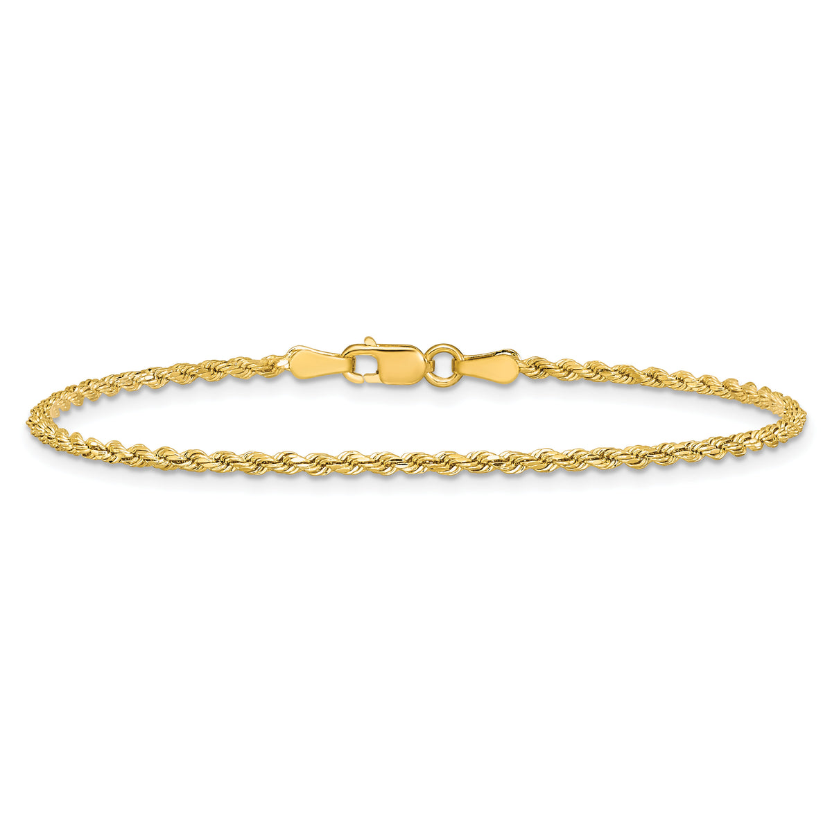 14k 2mm Semi-solid D/C Rope Chain-DH014-8