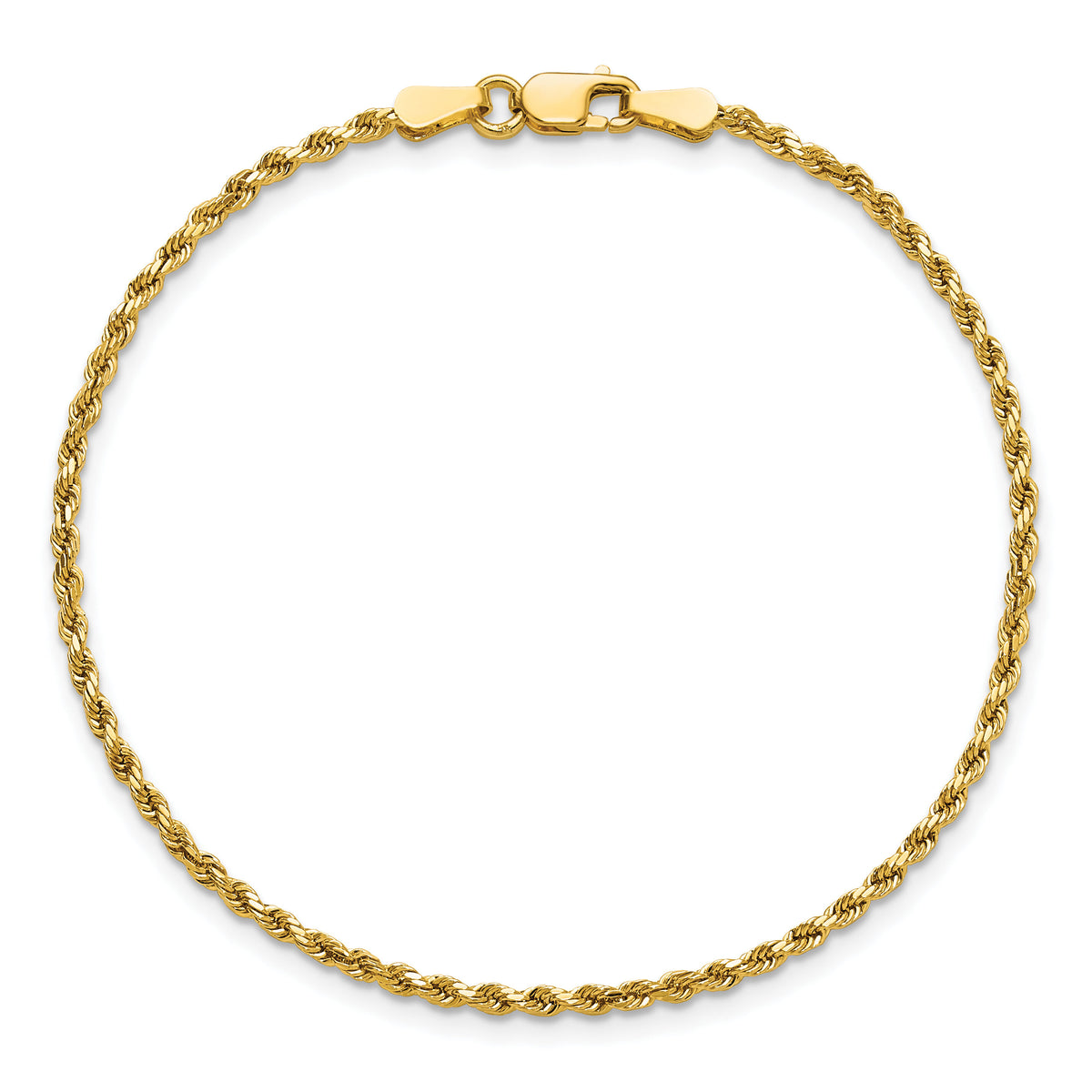 14k 2mm Semi-solid D/C Rope Chain-DH014-7