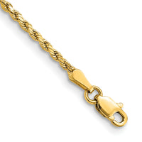 14k 2mm Semi-solid D/C Rope Chain-DH014-8