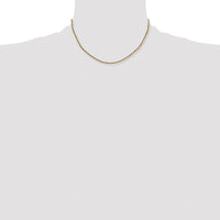 14k 2.25mm Semi-solid D/C Rope Chain-DH016-16
