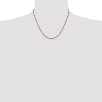 14k 2.25mm Semi-solid D/C Rope Chain-DH016-18