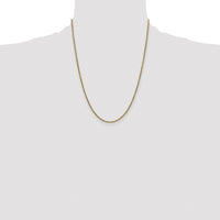 14k 2.25mm Semi-solid D/C Rope Chain-DH016-22