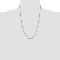 14k 2.25mm Semi-solid D/C Rope Chain-DH016-24