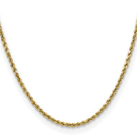 14k 2.5mm Semi-solid D/C Rope Chain-DH018-18