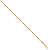 14k 3mm Semi-solid D/C Rope Chain-DH021-7