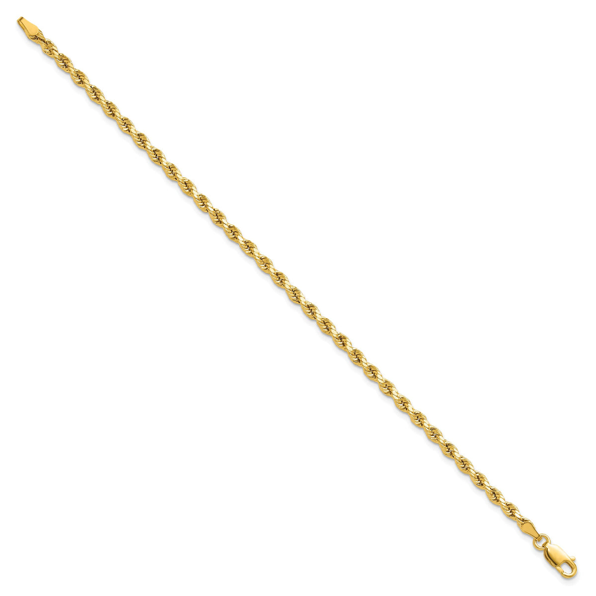 14k 3mm Semi-solid D/C Rope Chain-DH021-8