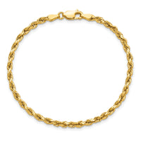 14k 3mm Semi-solid D/C Rope Chain-DH021-8