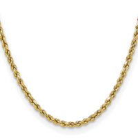 14k 3.5mm Semi-solid D/C Rope Chain-DH025-16