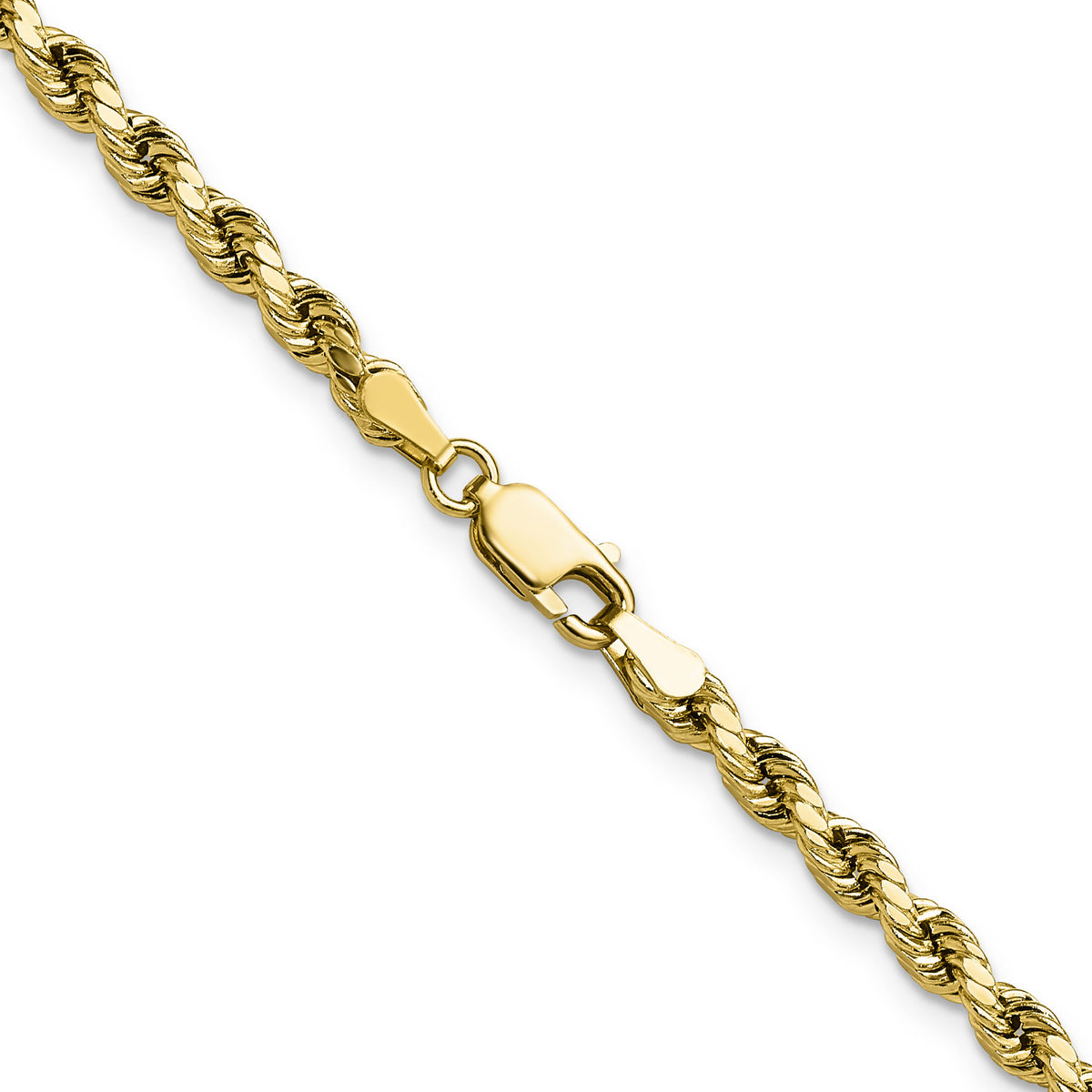 14k 3.5mm Semi-solid D/C Rope Chain-DH025-16