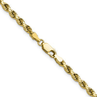 14k 3.5mm Semi-solid D/C Rope Chain-DH025-16