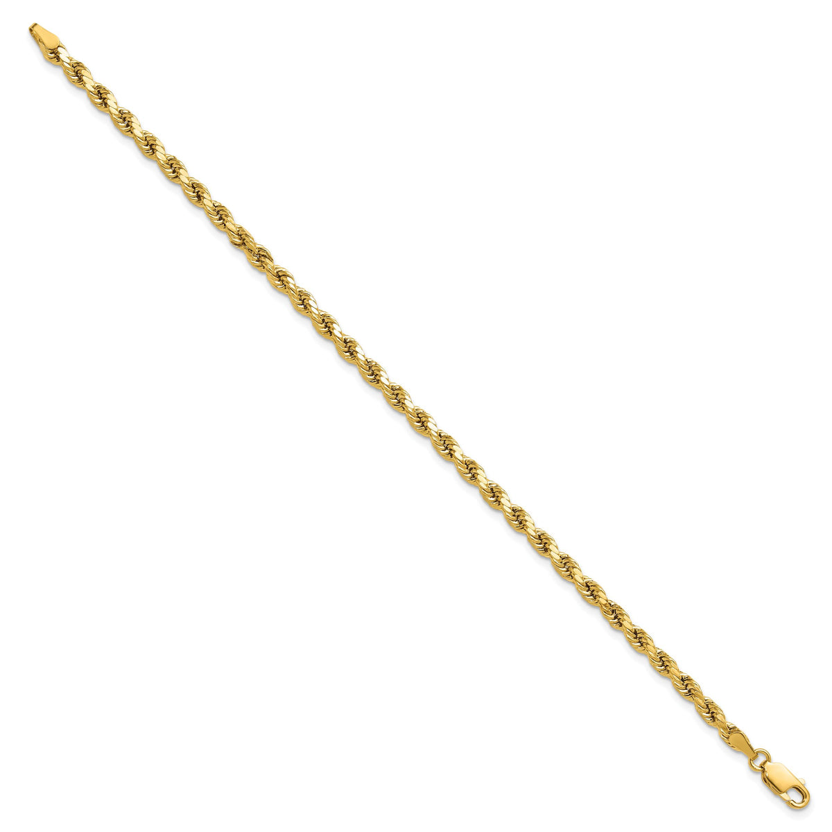 14k 3.5mm Semi-solid D/C Rope Chain-DH025-7