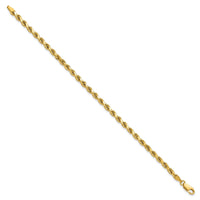 14k 3.5mm Semi-solid D/C Rope Chain-DH025-8
