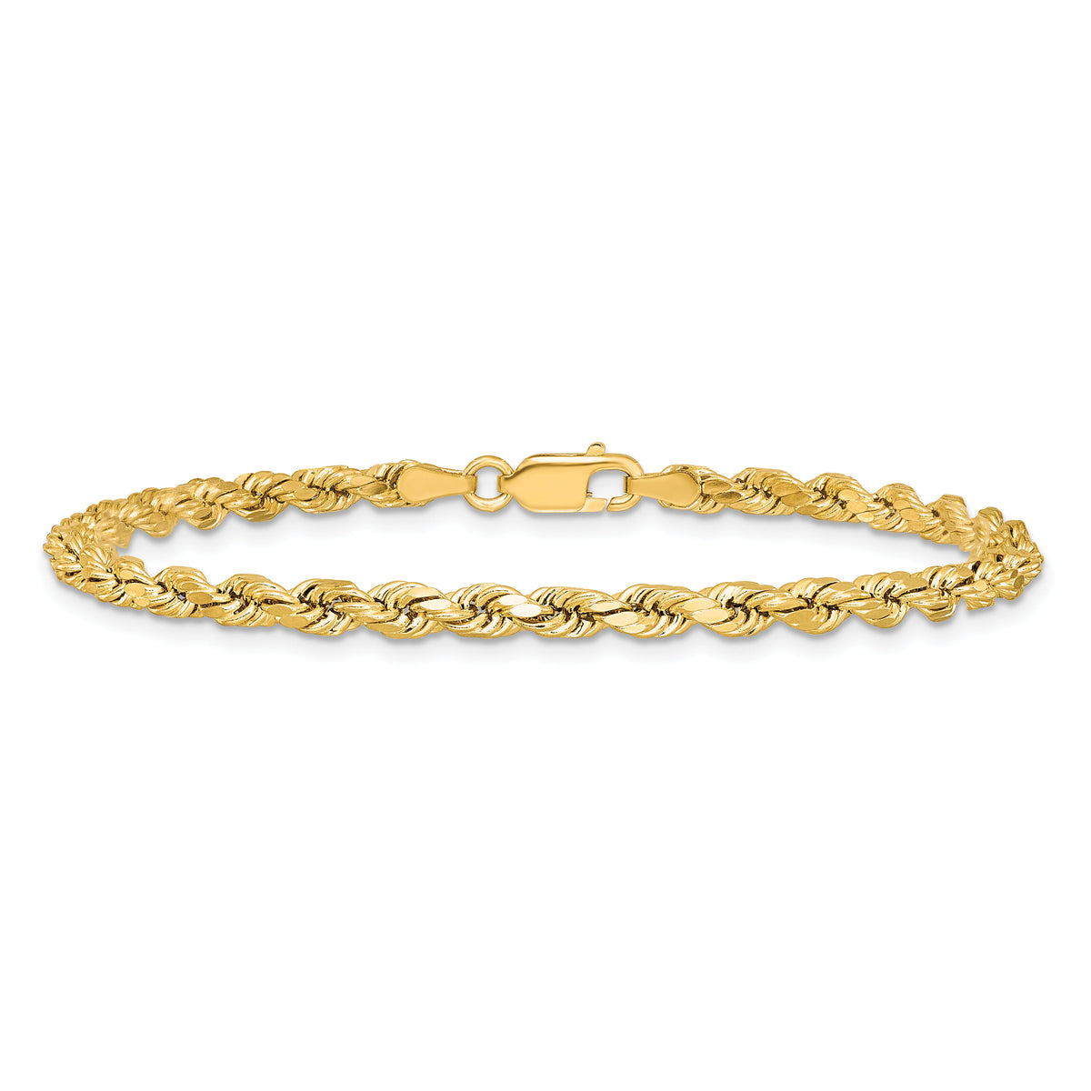 14k 3.5mm Semi-solid D/C Rope Chain-DH025-8