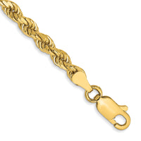 14k 3.5mm Semi-solid D/C Rope Chain-DH025-8