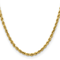 14k 4mm Semi-solid D/C Rope Chain-DH030-24
