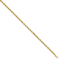 14k 4mm Semi-solid D/C Rope Chain-DH030-7
