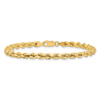 14k 4mm Semi-solid D/C Rope Chain-DH030-8