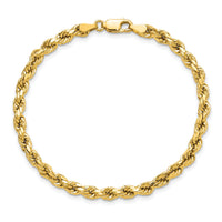 14k 4mm Semi-solid D/C Rope Chain-DH030-7