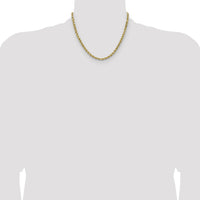 14k 4.9mm Semi-solid D/C Rope Chain-DH035-18