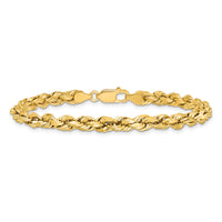 14k 4.9mm Semi-solid D/C Rope Chain-DH035-7