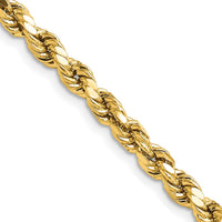 14k 4.9mm Semi-solid D/C Rope Chain-DH035-20