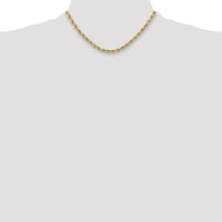 14k 5.5mm Semi-solid D/C Rope Chain-DH040-16