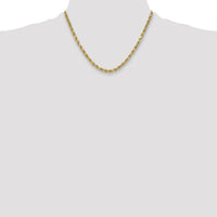 14k 5.5mm Semi-solid D/C Rope Chain-DH040-18