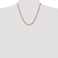 14k 5.5mm Semi-solid D/C Rope Chain-DH040-20