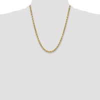 14k 5.5mm Semi-solid D/C Rope Chain-DH040-22