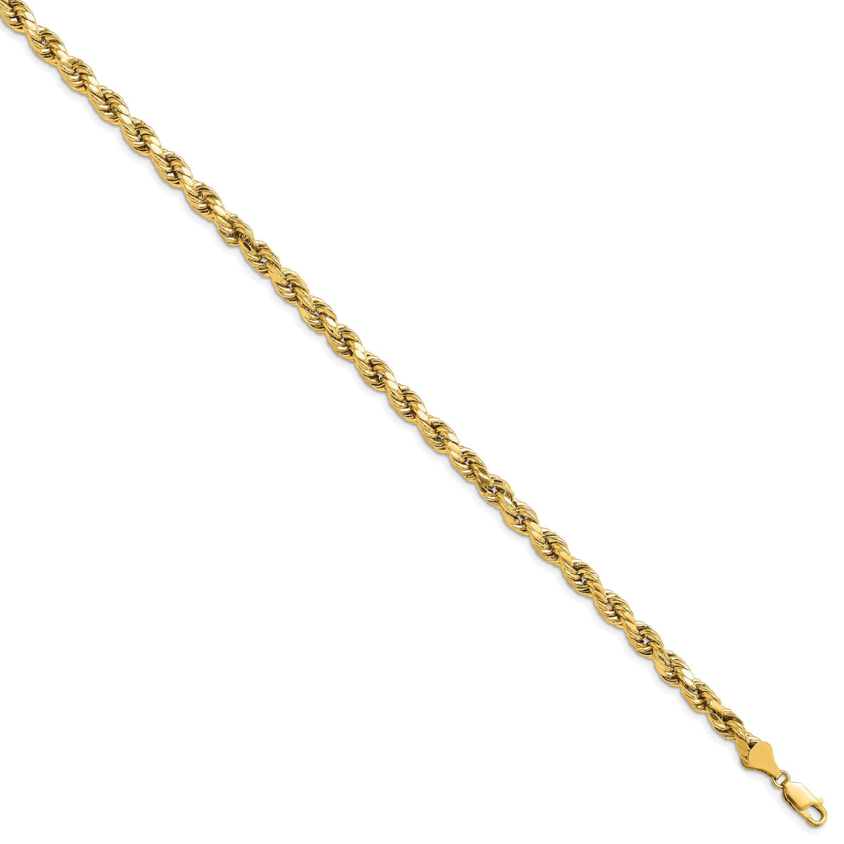 14k 5.5mm Semi-solid D/C Rope Chain-DH040-7
