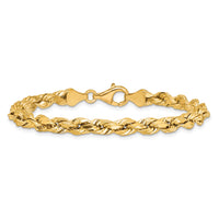 14k 5.5mm Semi-solid D/C Rope Chain-DH040-8