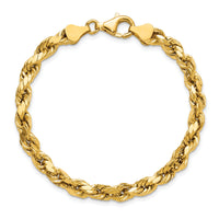 14k 5.5mm Semi-solid D/C Rope Chain-DH040-8