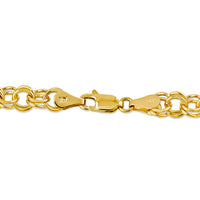 14KY Double Link Charm Bracelet-DO503-8