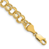 14k Double Link Charm Bracelet-DO505-8