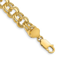 14k Double Link Charm Bracelet-DO508-8