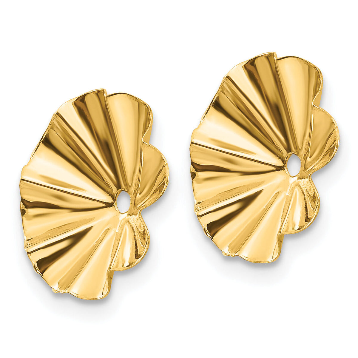 14k Polished Fancy Earring Jackets-E1017