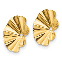 14k Polished Fancy Earring Jackets-E1017