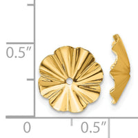 14k Polished Fancy Earring Jackets-E1017