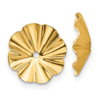 14k Polished Fancy Earring Jackets-E1017