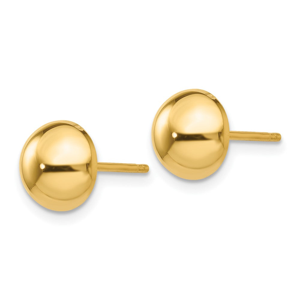 14k Polished 8mm Half Ball Post Earrings-E1033