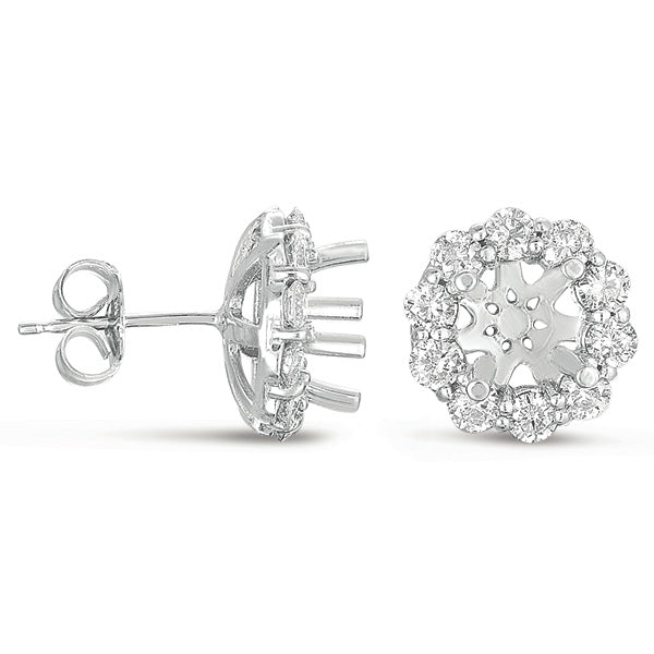 Halo Diamond Earring For 1.5ct Total