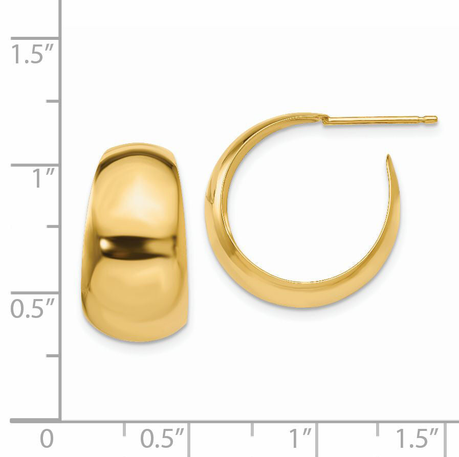 14k Small Hoop Earrings-E684