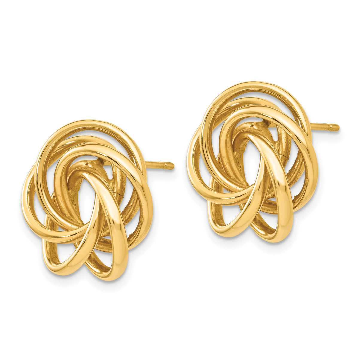 14k Love Knot Earrings-E693